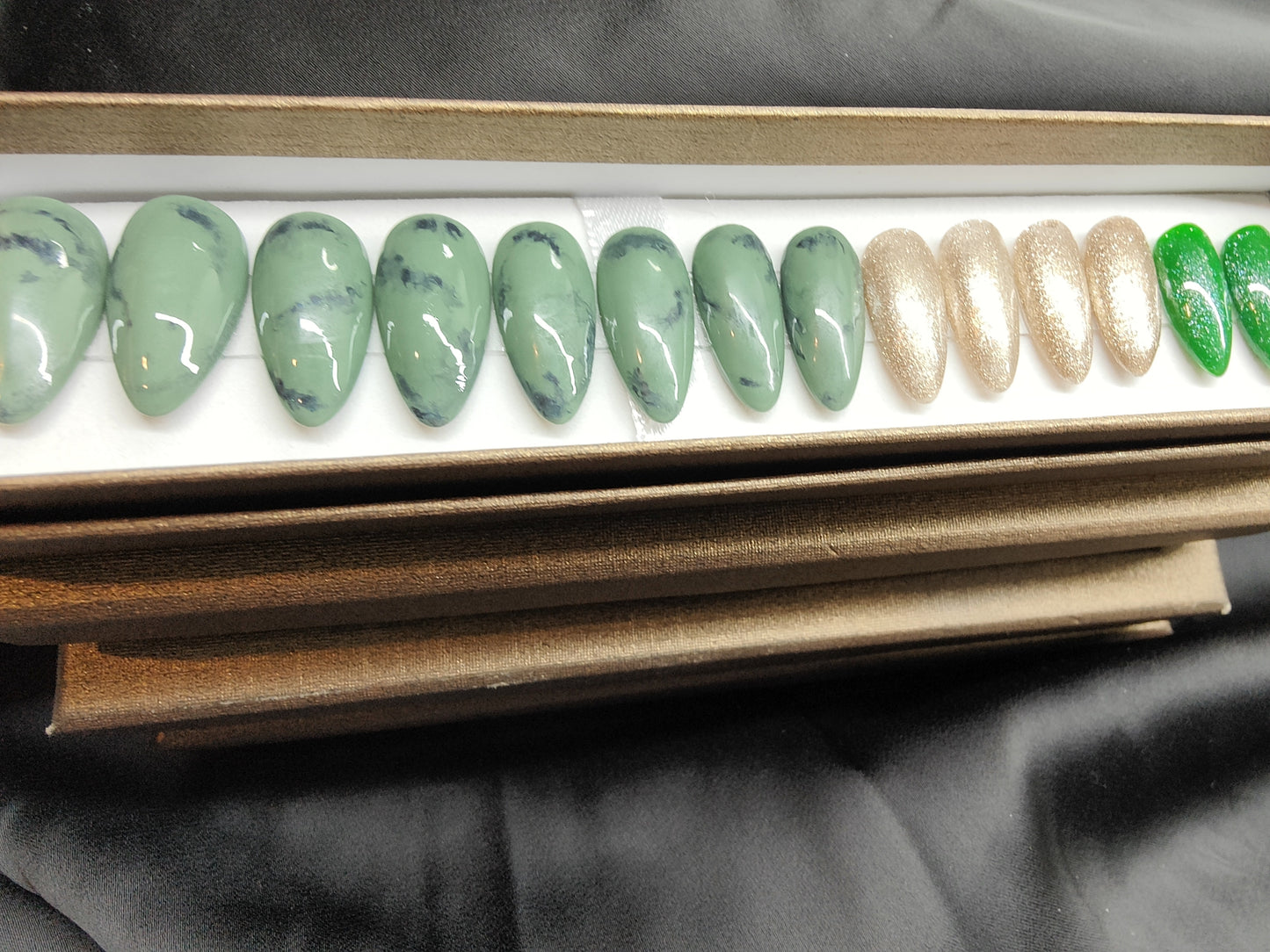 Pounamu+Pāua inspired nail kits
